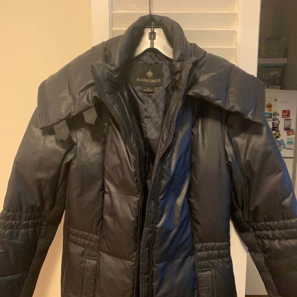 Rainforest Navy Puffer Coat sz Small